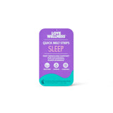 Love Wellness Quick Melt Sleep Strips packaging front view