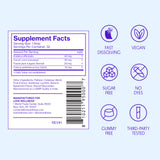 Love Wellness Relief Strips displayed with a glass of water