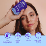 Love Wellness Relief Strips in a travel pouch