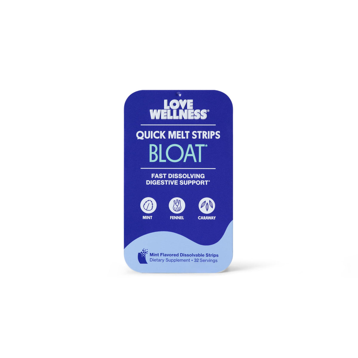 Love Wellness Relief Strips packaging front view