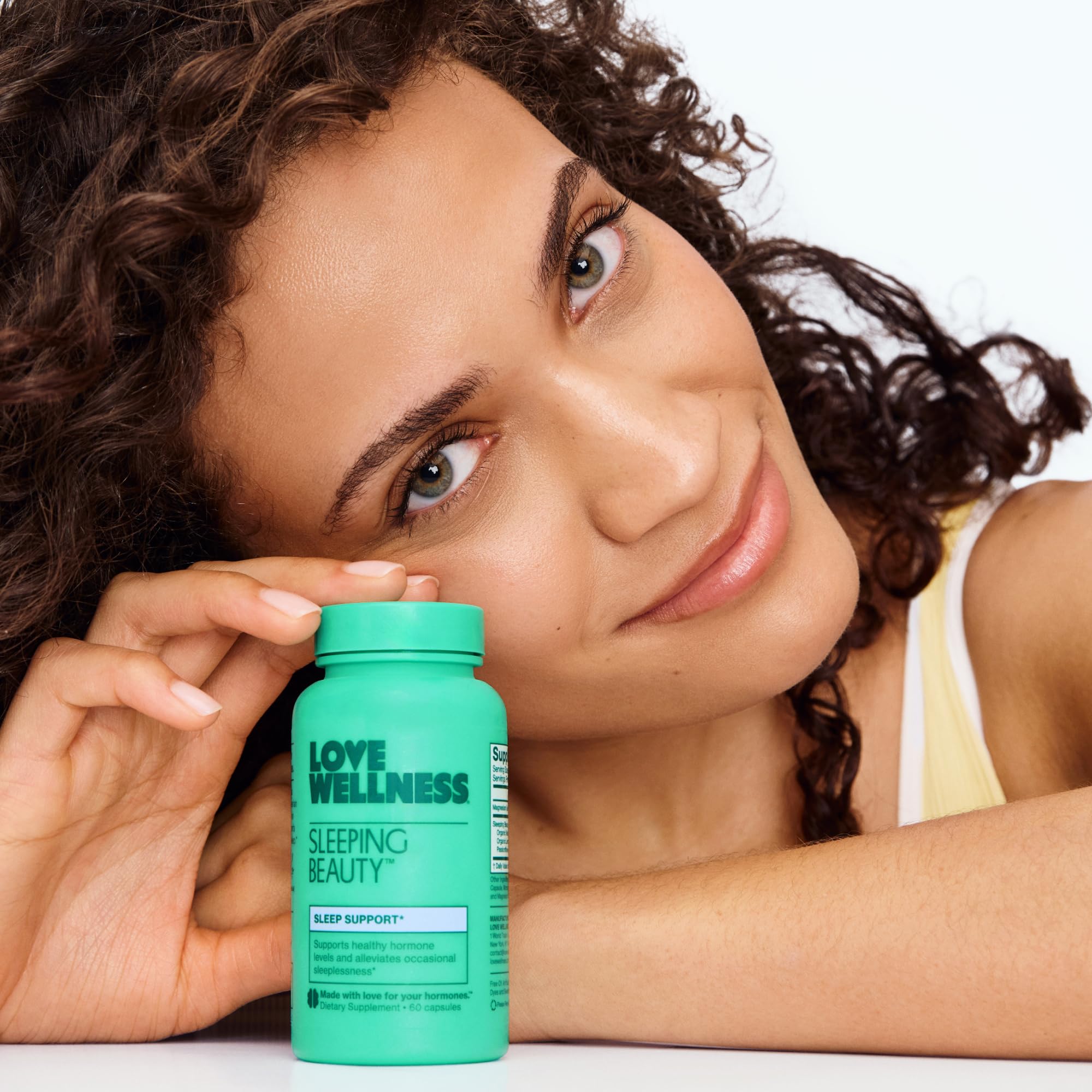 Love Wellness Sleeping Beauty supplement bottle back view