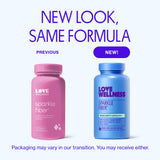Love Wellness Sparkle Fiber 90 Capsules side view