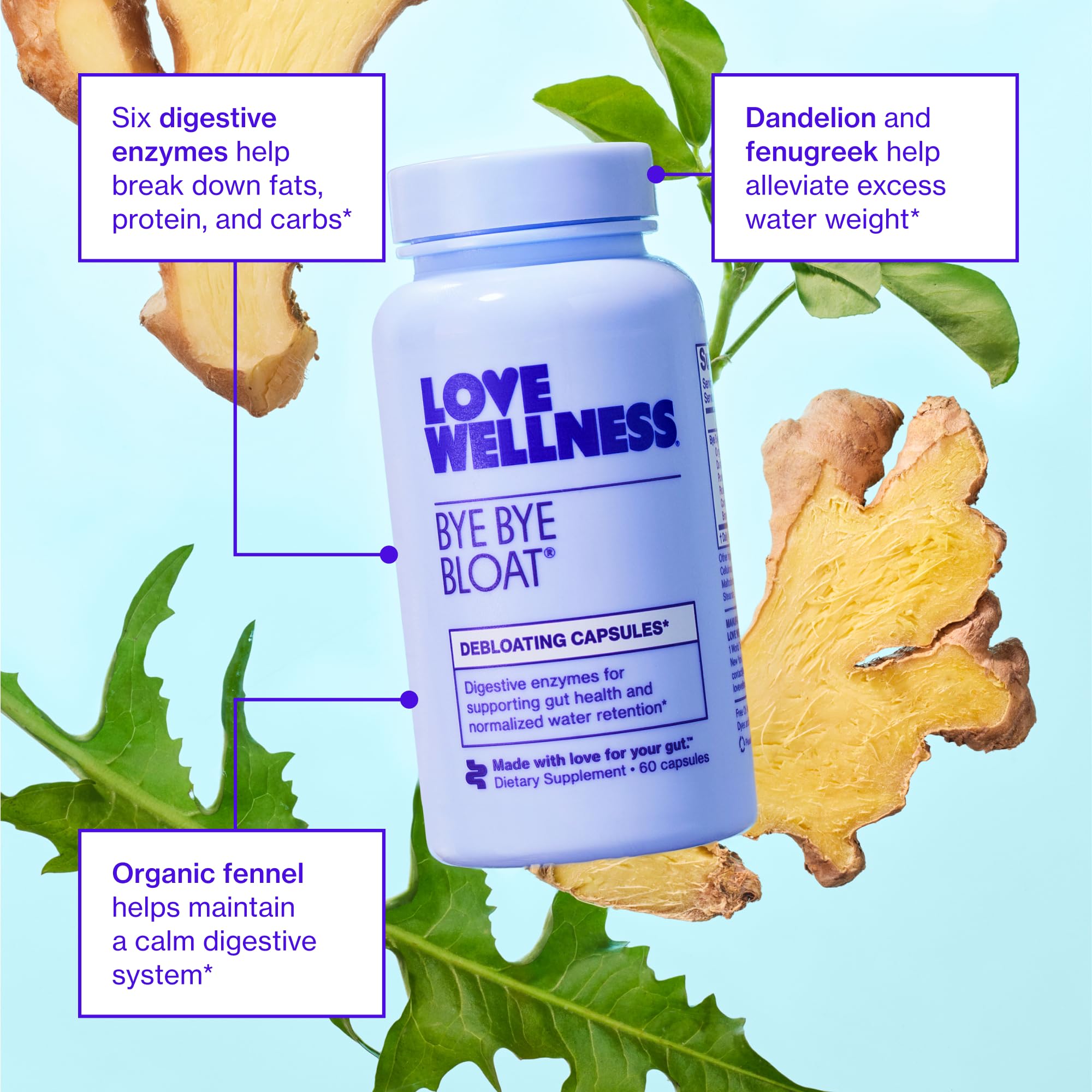 Love Wellness Sparkle Fiber capsules close-up