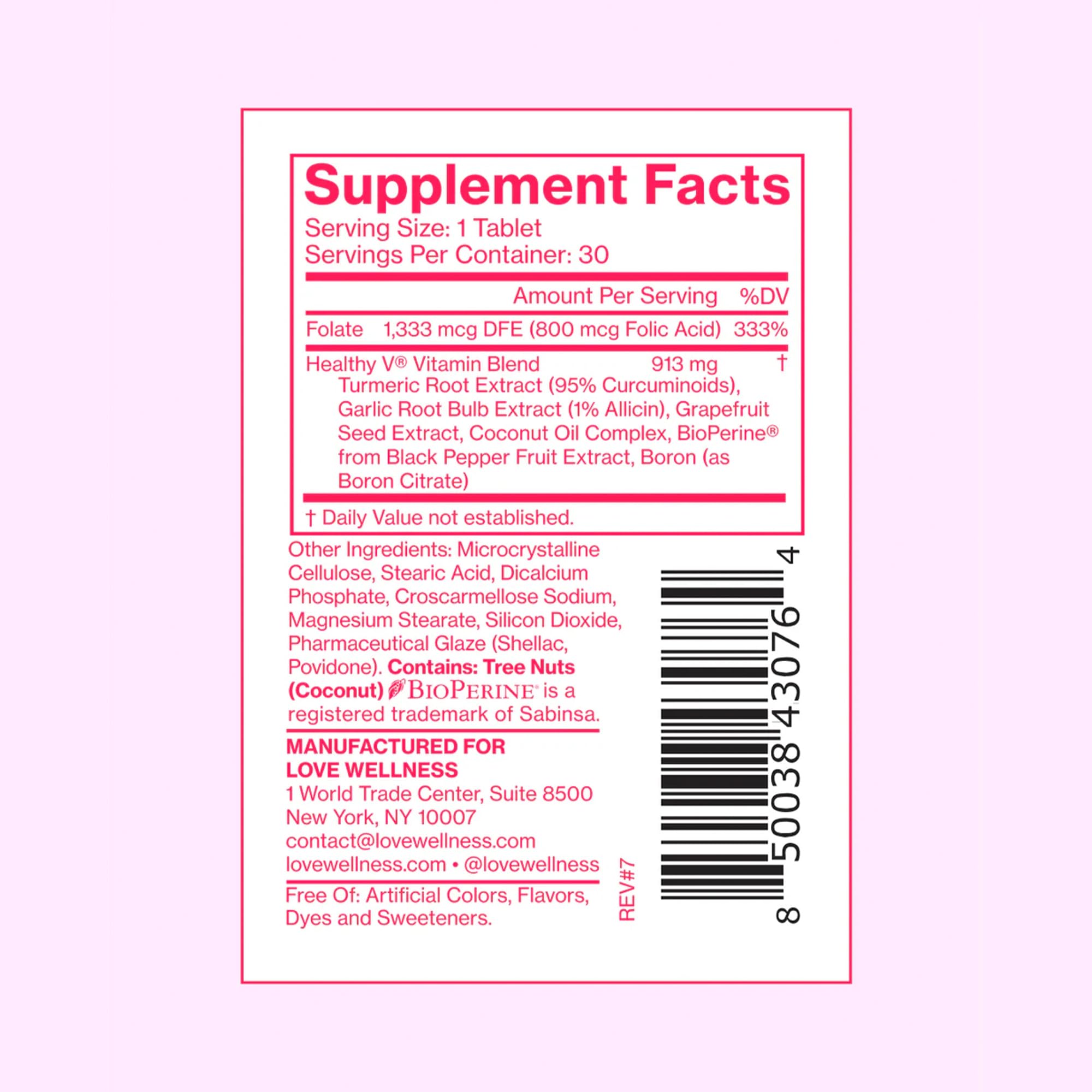Love Wellness Womens Wellness Duo bottle with capsules