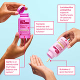 Love Wellness Womens Wellness Duo displayed with ingredients