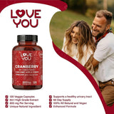 Love You Cranberry Extract with Apple Cider Vinegar capsules close-up