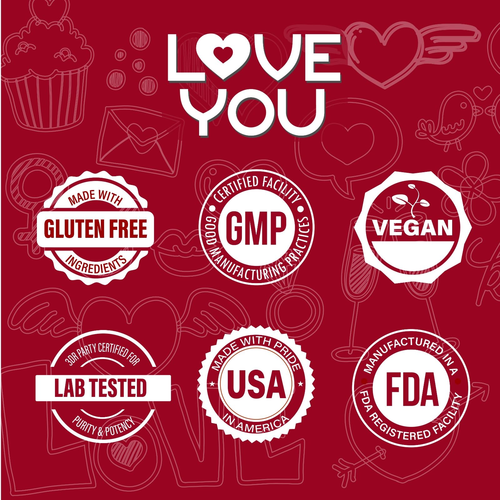 Love You Cranberry Extract with Apple Cider Vinegar nutritional information
