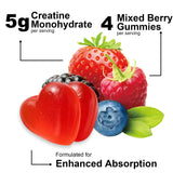 Loveable Bites Creatine Gummies mixed berry flavour