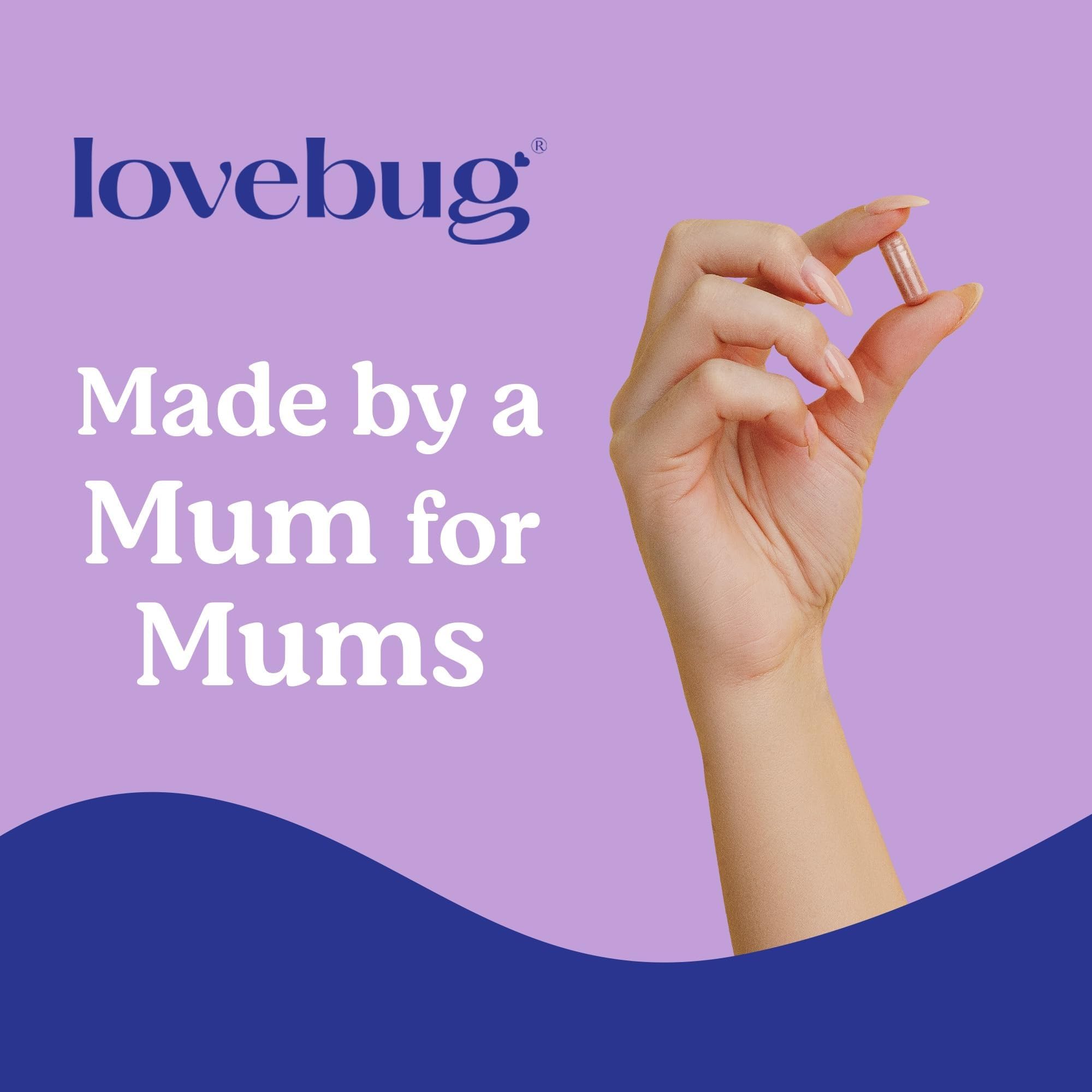 LOVEBUG Prenatal Vitamins 159g label close-up