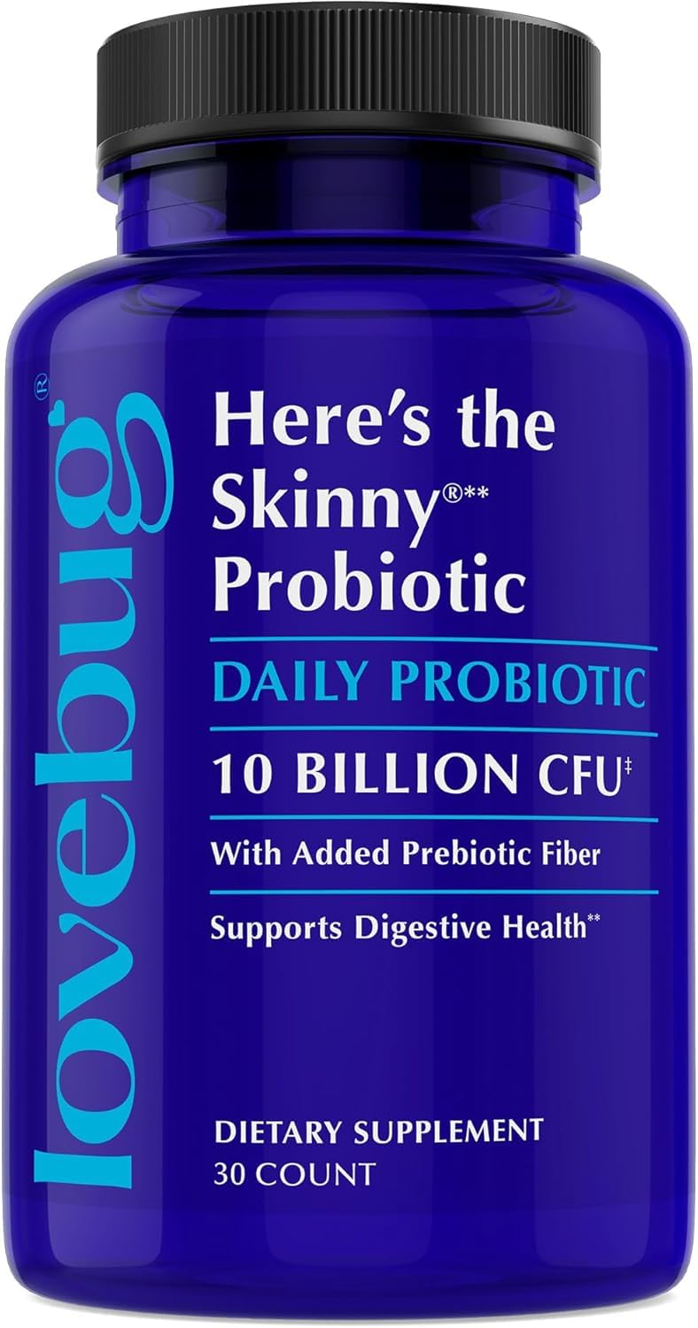 LOVEBUG Probiotic Capsules front view with label