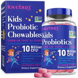 LOVEBUG Probiotic Chewables for Kids front view packaging