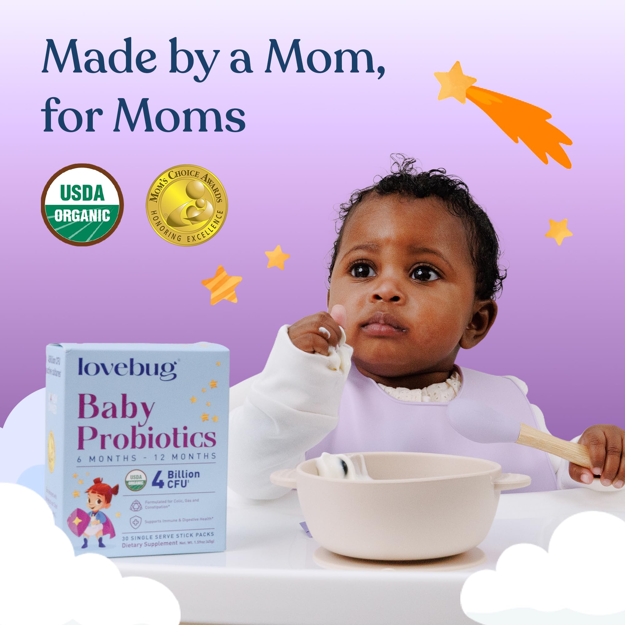 LOVEBUG Probiotic Powder in a kitchen setting