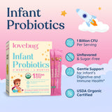 LOVEBUG Probiotic Powder packaging side view