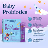 LOVEBUG Probiotic Powder packaging with ingredient list
