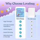 LOVEBUG Probiotic Powder with measuring scoop
