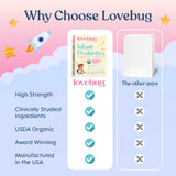 LOVEBUG Probiotic Powder with measuring scoop