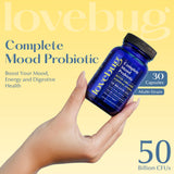LOVEBUG Probiotic Supplement back view with ingredient list