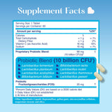 LOVEBUG Probiotic Supplement lifestyle scene with a glass of water
