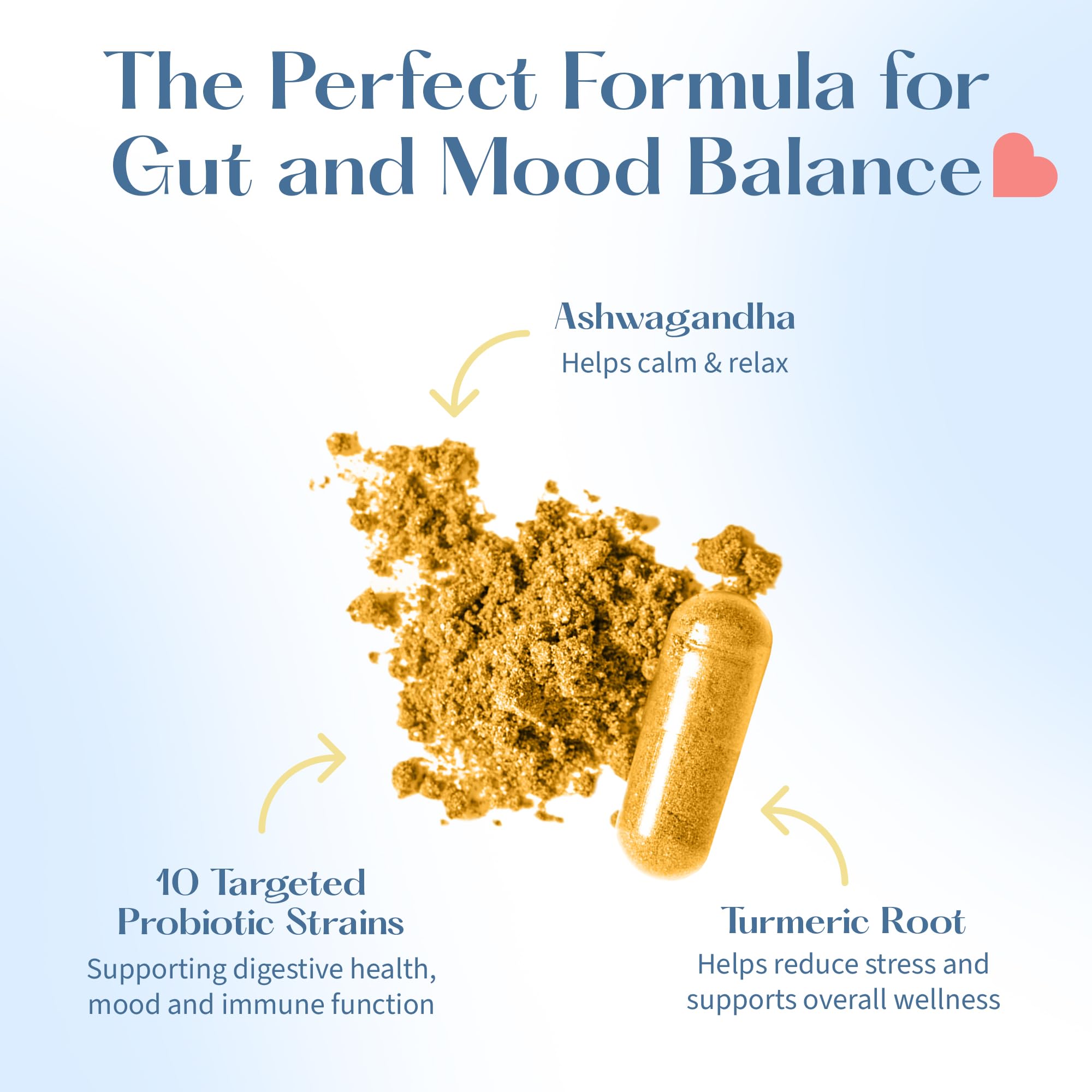 LOVEBUG Probiotic Supplement packaging on a wooden table