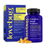 LOVEBUG Probiotic Supplement side view showing capsule details