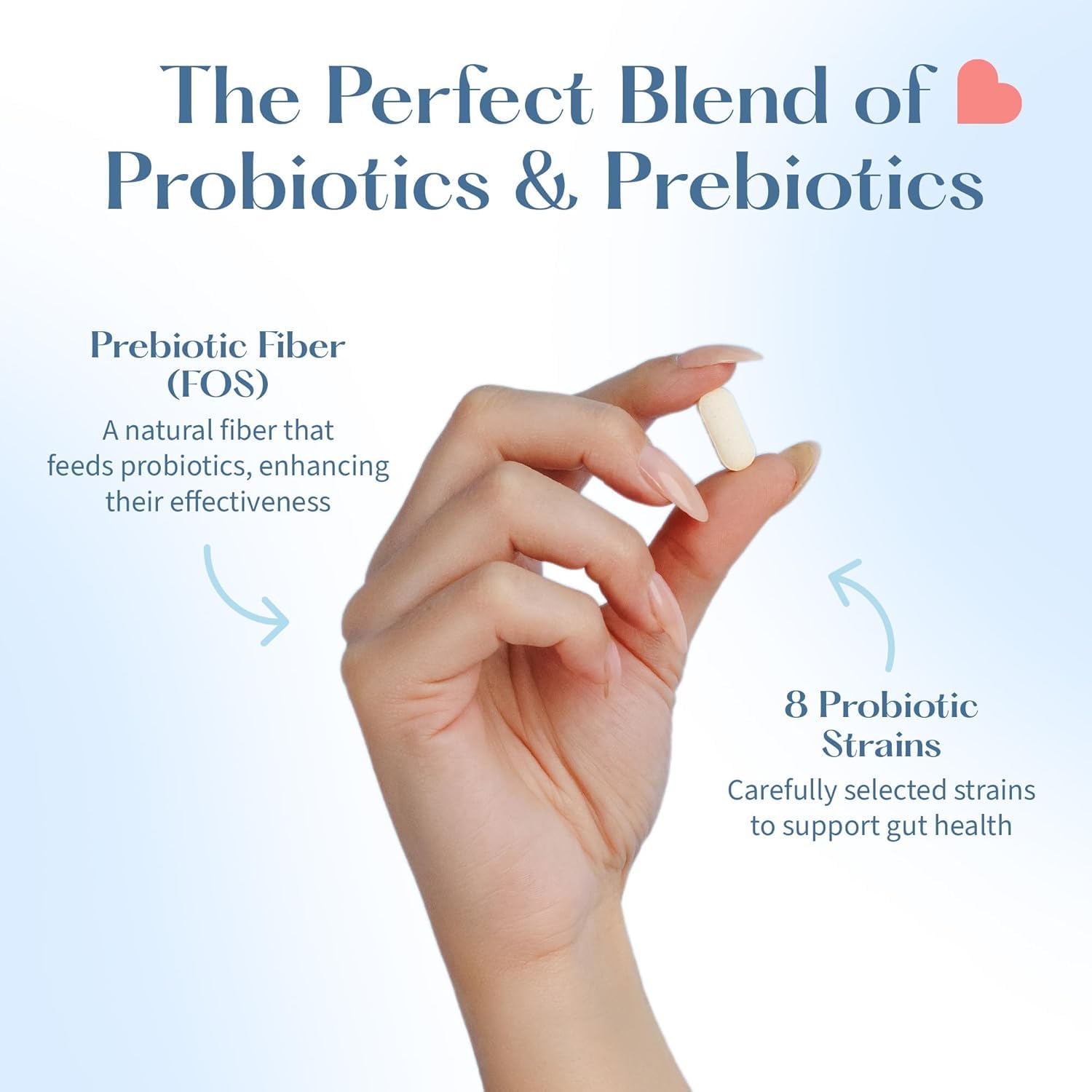 LOVEBUG Probiotic Supplement side view showing label details