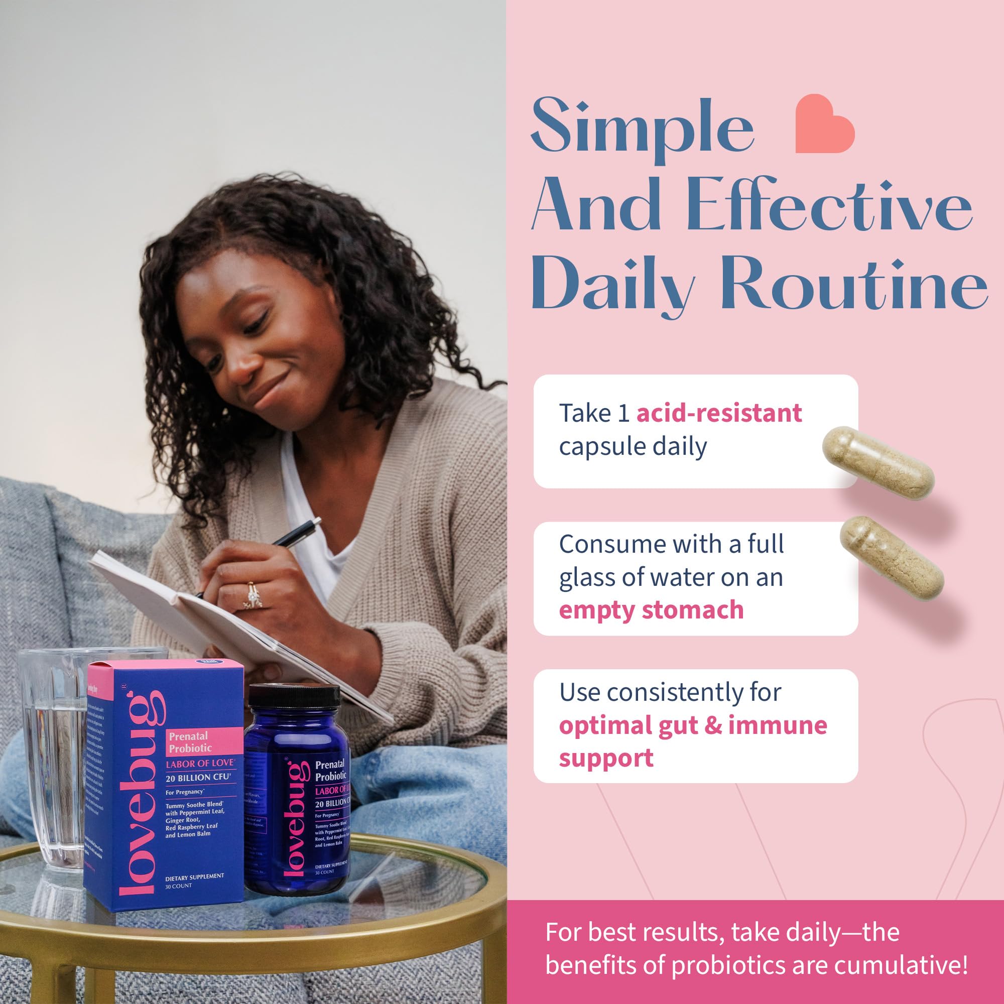 LOVEBUG Probiotics for Infants lifestyle scene with a baby
