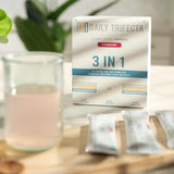 lovie style Daily Trifecta Creatine Supplement powder in a glass