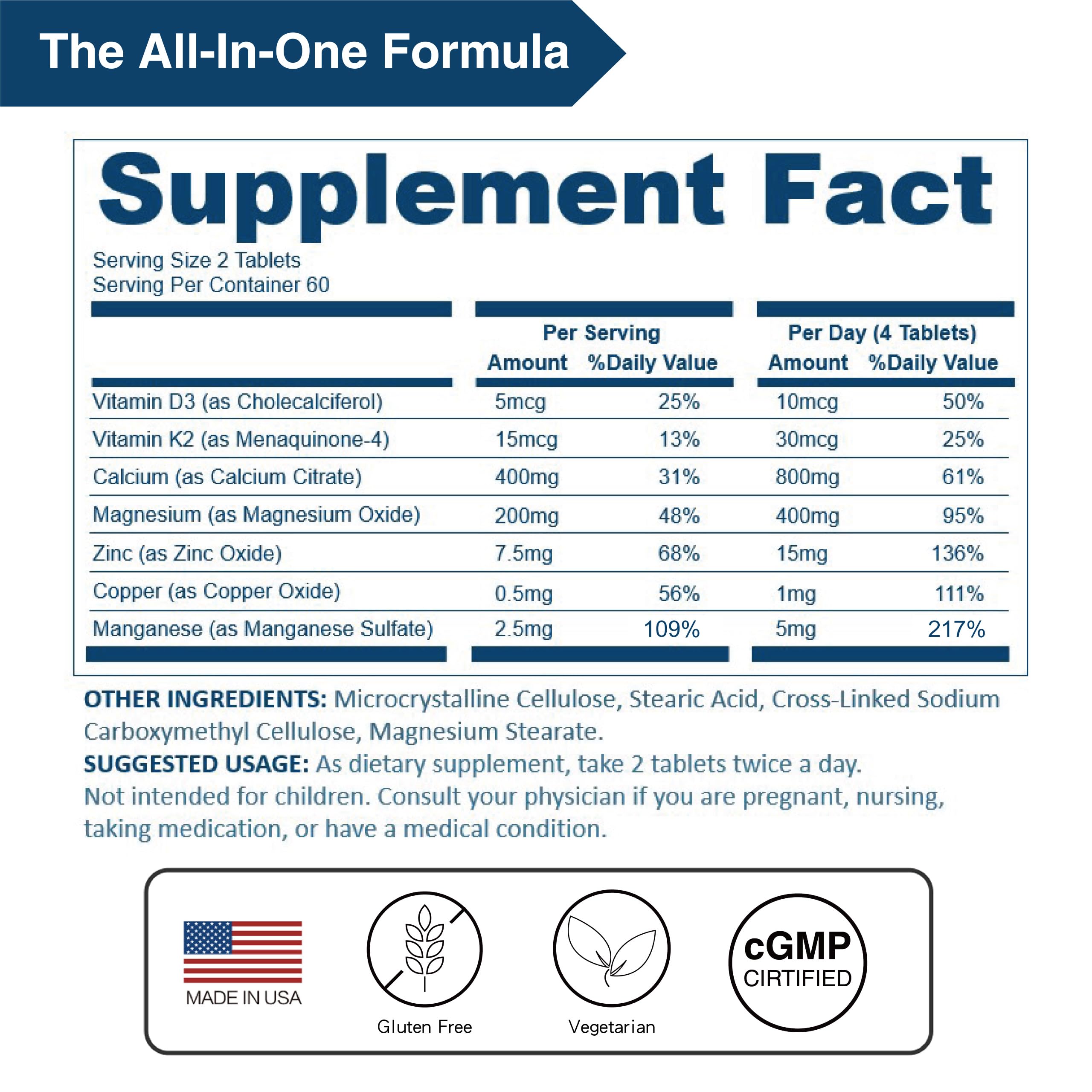 LOVITA Calcium Citrate Supplement with a glass of water