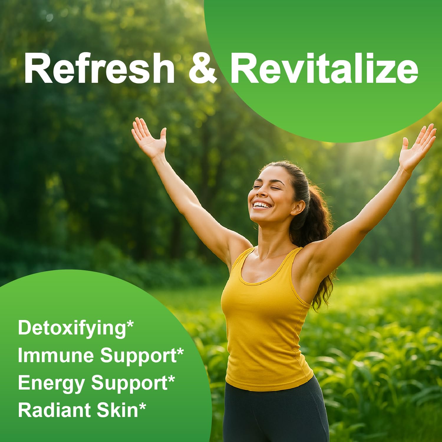 LOVITA Chlorophyll Liquid Supplement mixed in a glass of water
