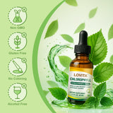 LOVITA Chlorophyll Liquid Supplement serving size dropper