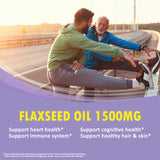 LOVITA Flaxseed Oil bottle side view