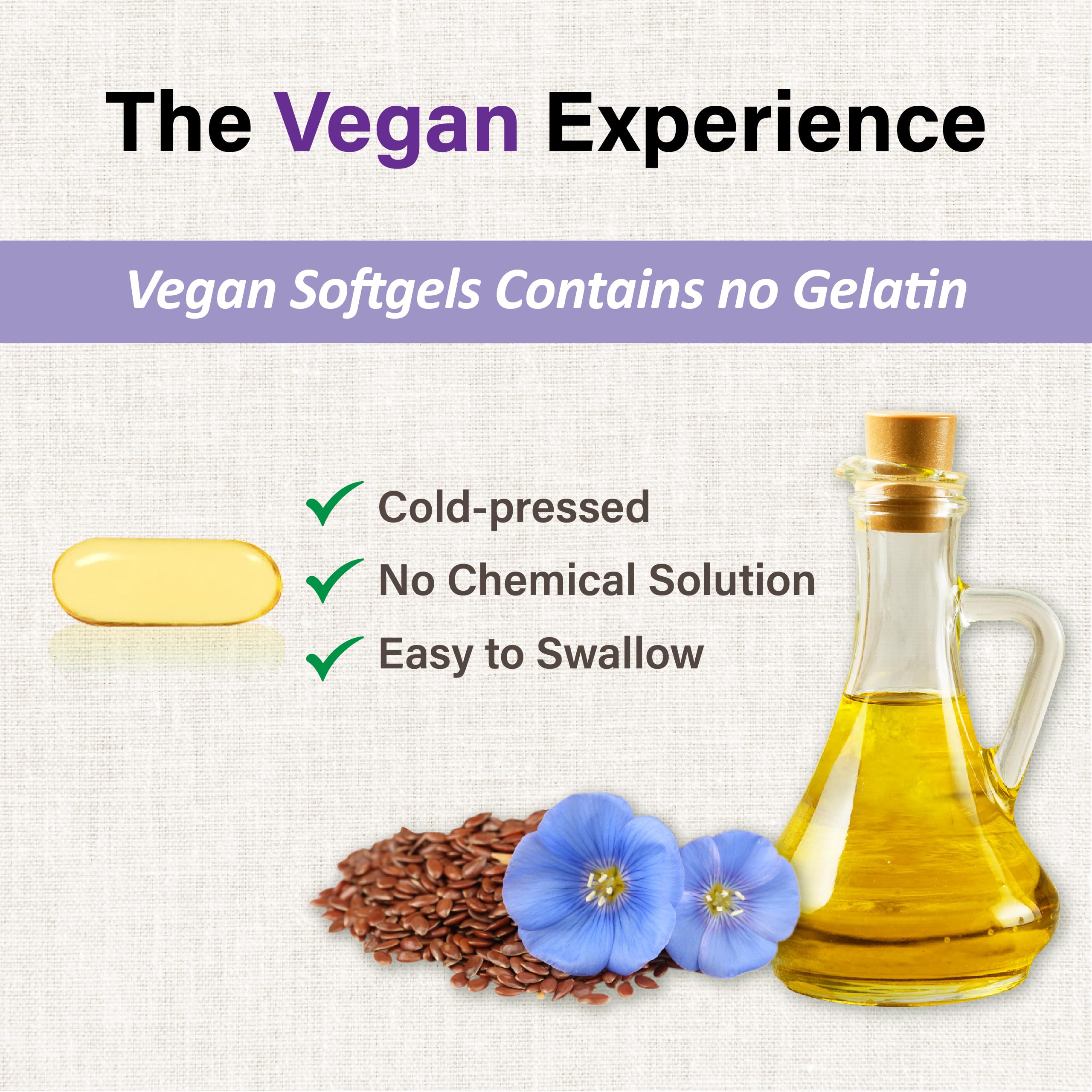 LOVITA Flaxseed Oil softgel close-up