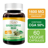 LOVITA Green Coffee Bean Extract capsules with measuring spoon