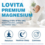 LOVITA Magnesium Capsules 500mg capsules in hand