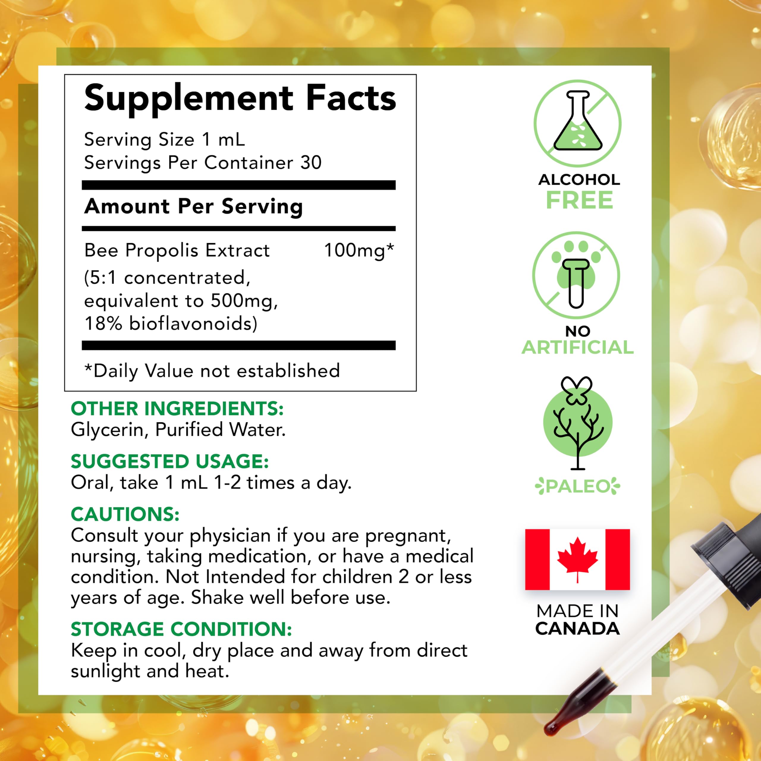 LOVITA Propolis Extract ingredients list