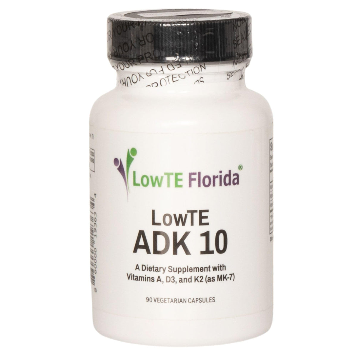 LowTE Florida Vitamins A, D & K Supplement bottle front view