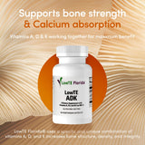 LowTE Florida Vitamins A, D & K Supplement capsule close-up