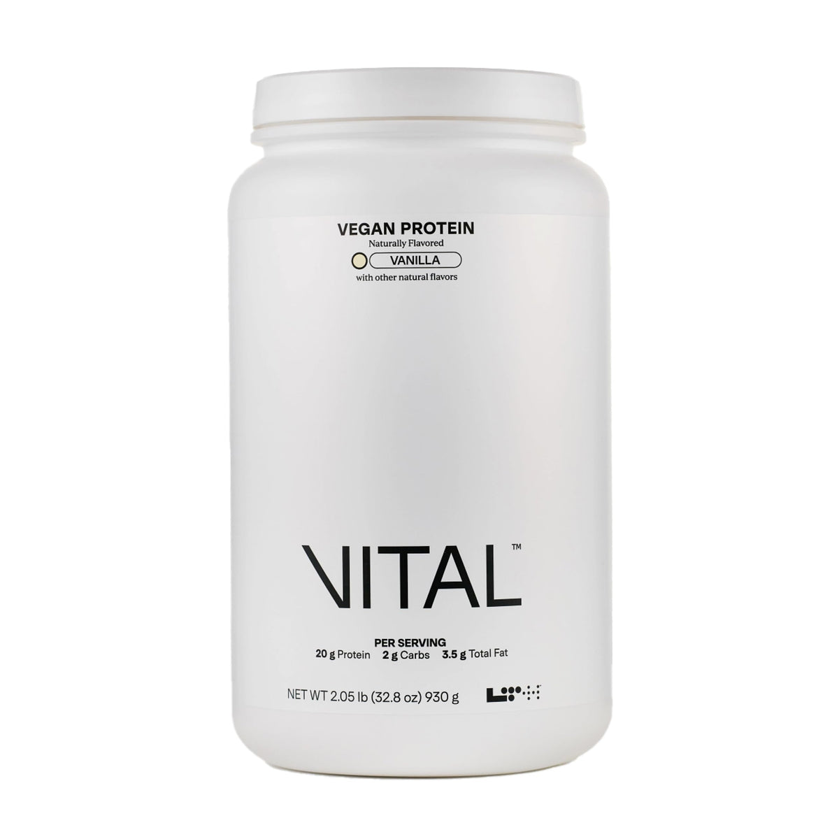 LTH Vital Vegan Protein Powder 1090g front view
