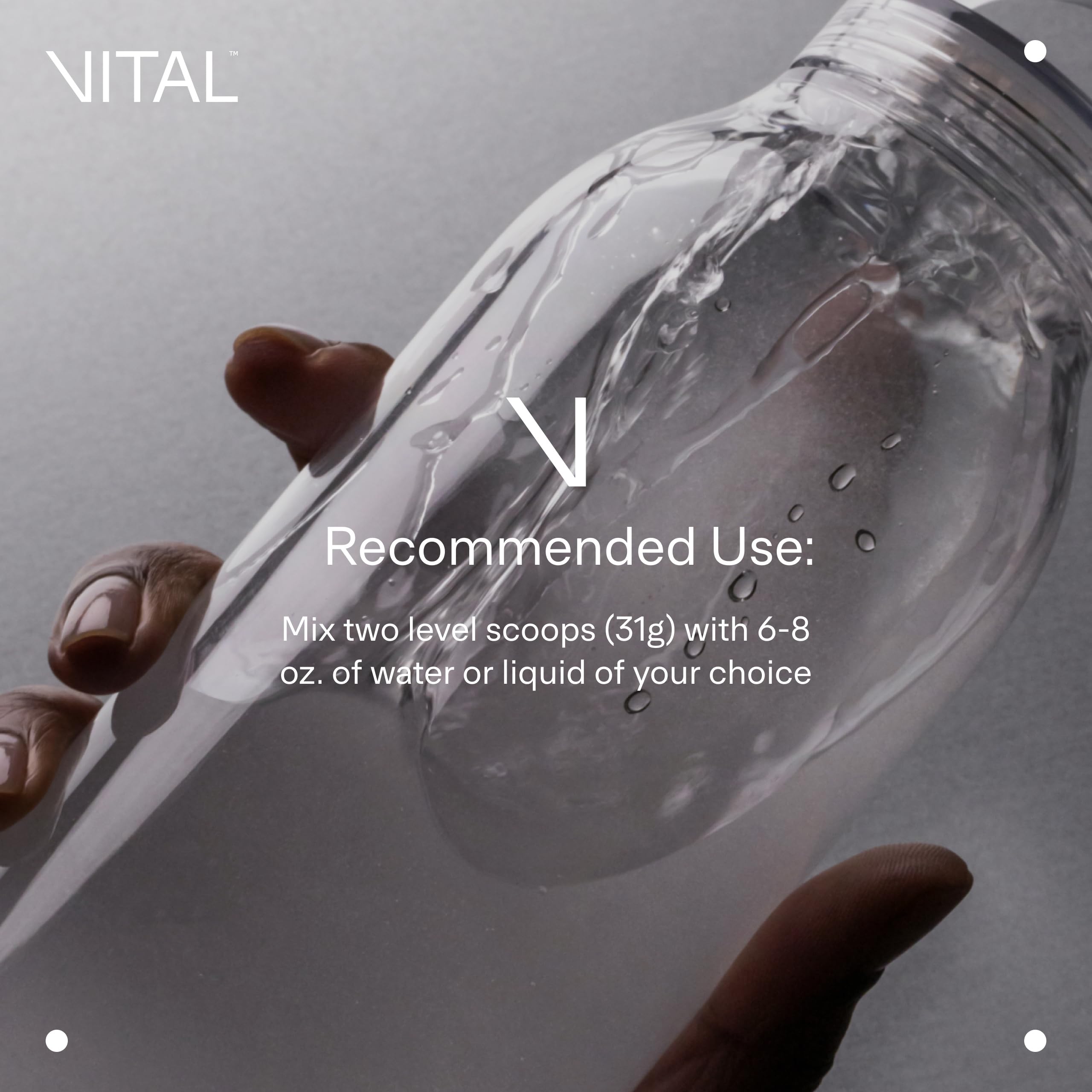 LTH Vital Vegan Protein Powder in a bowl