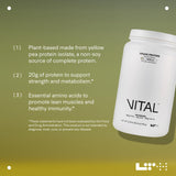 LTH Vital Vegan Protein Powder ingredients list