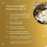 LTH Vital Vegan Protein Powder mixed in a smoothie