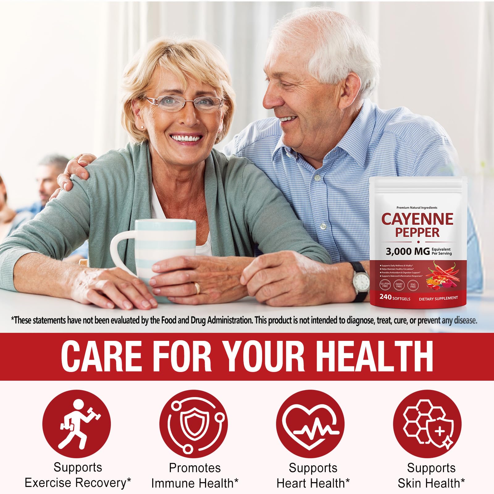 LTQXGT Cayenne Pepper Extract softgels in a hand