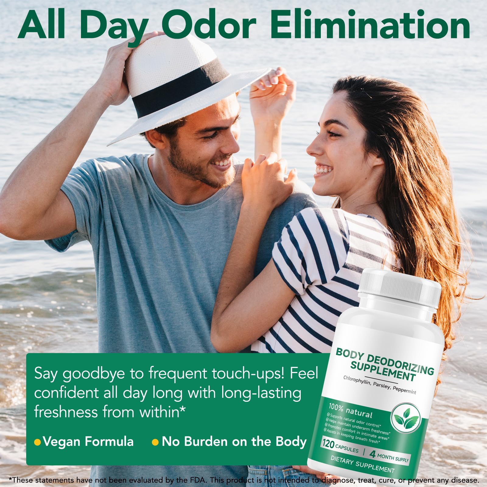 LTQXGT Chlorophyll Capsules with a measuring spoon for dosage