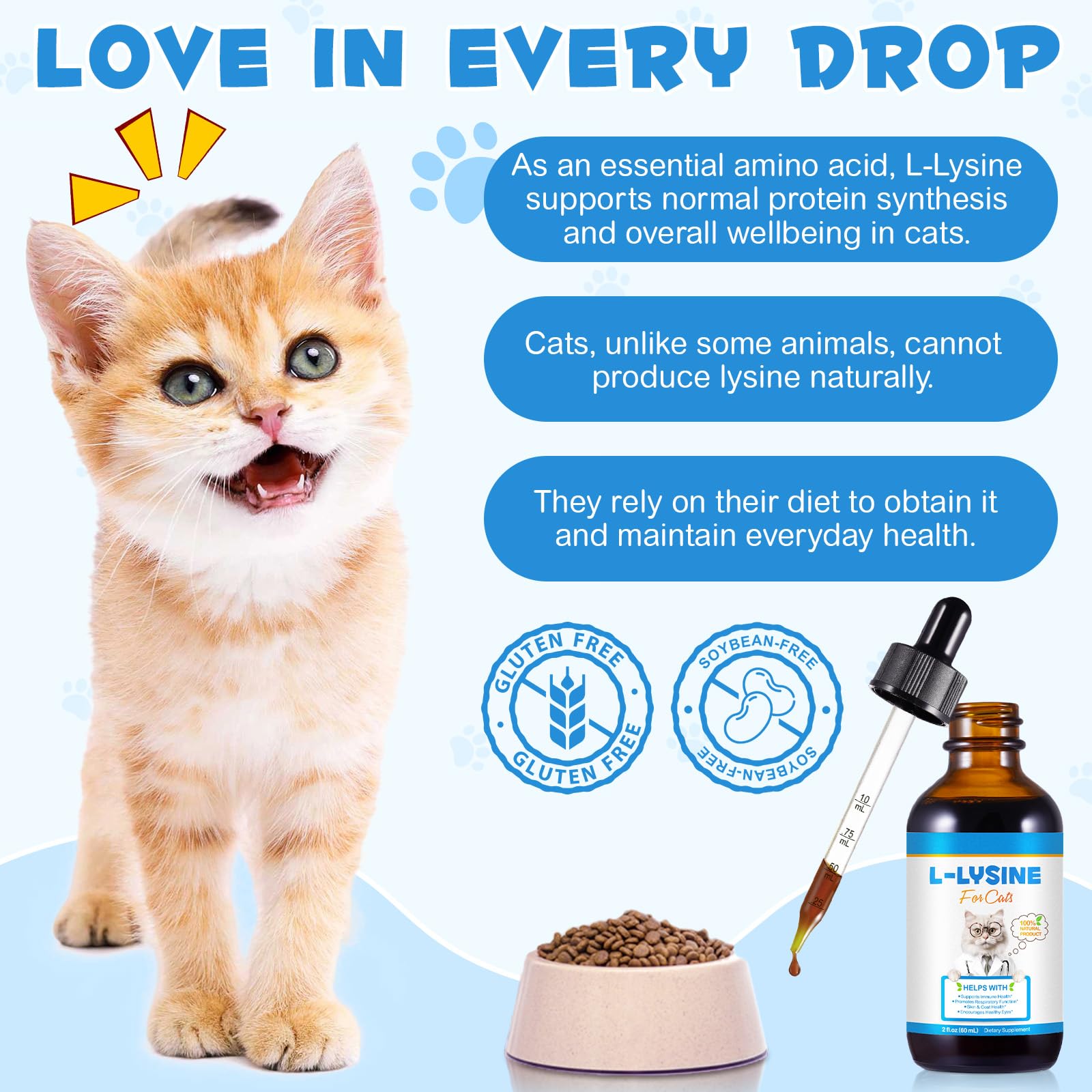 LTQXGT L-Lysine for Cats 57g product close-up