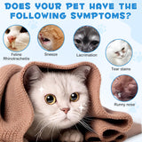 LTQXGT L-Lysine for Cats 57g with a happy cat