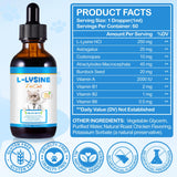 LTQXGT L-Lysine for Cats powder scoop with food