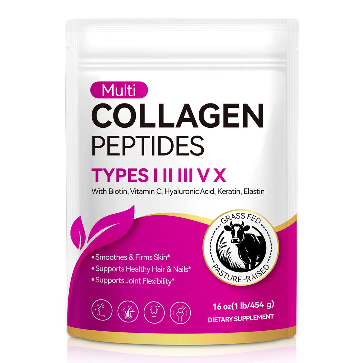 LTQXGT Multi-Source Collagen Peptides Powder 60g front view