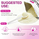 LTQXGT Multi-Source Collagen Peptides Powder scoop