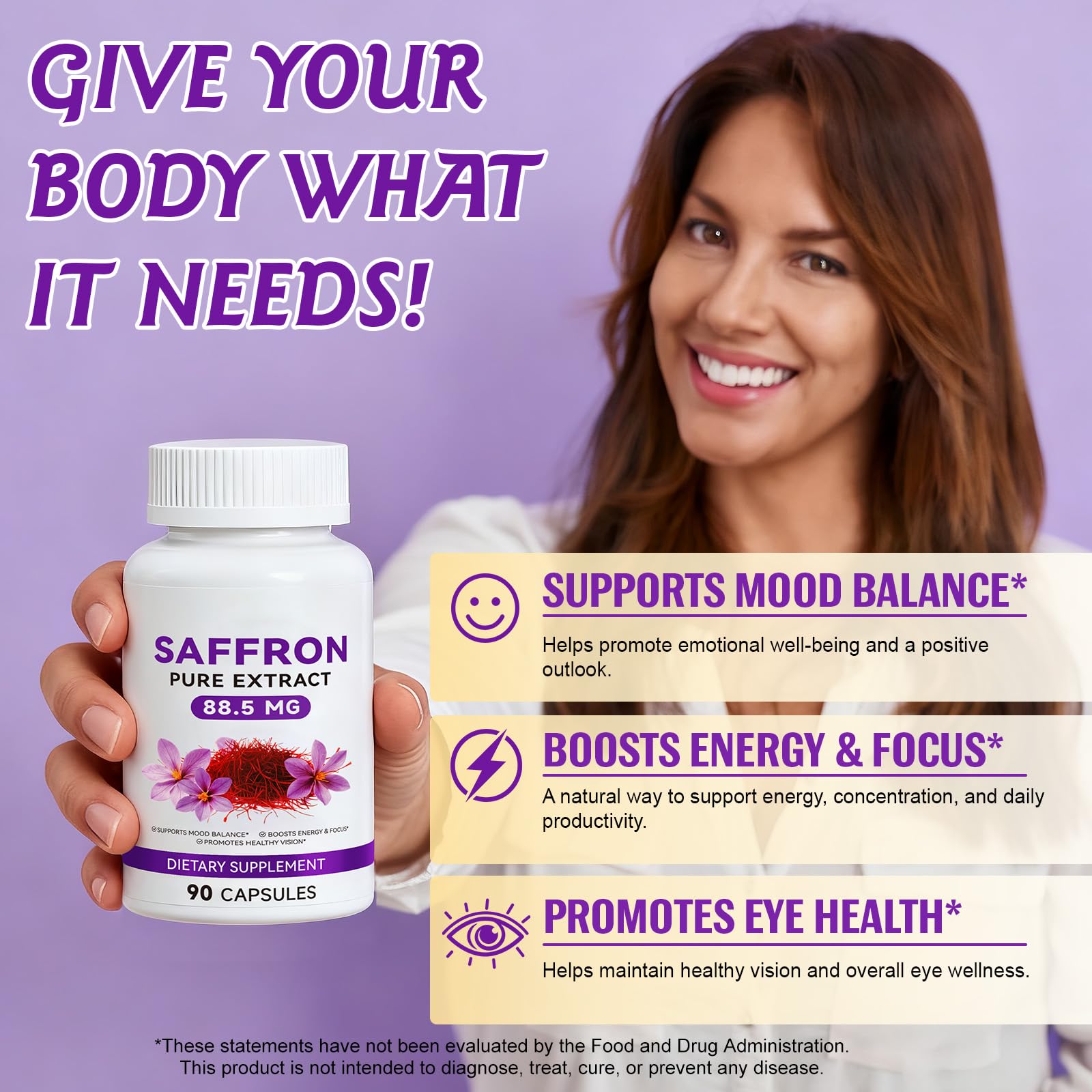 LTQXGT Saffron Supplements capsule close-up