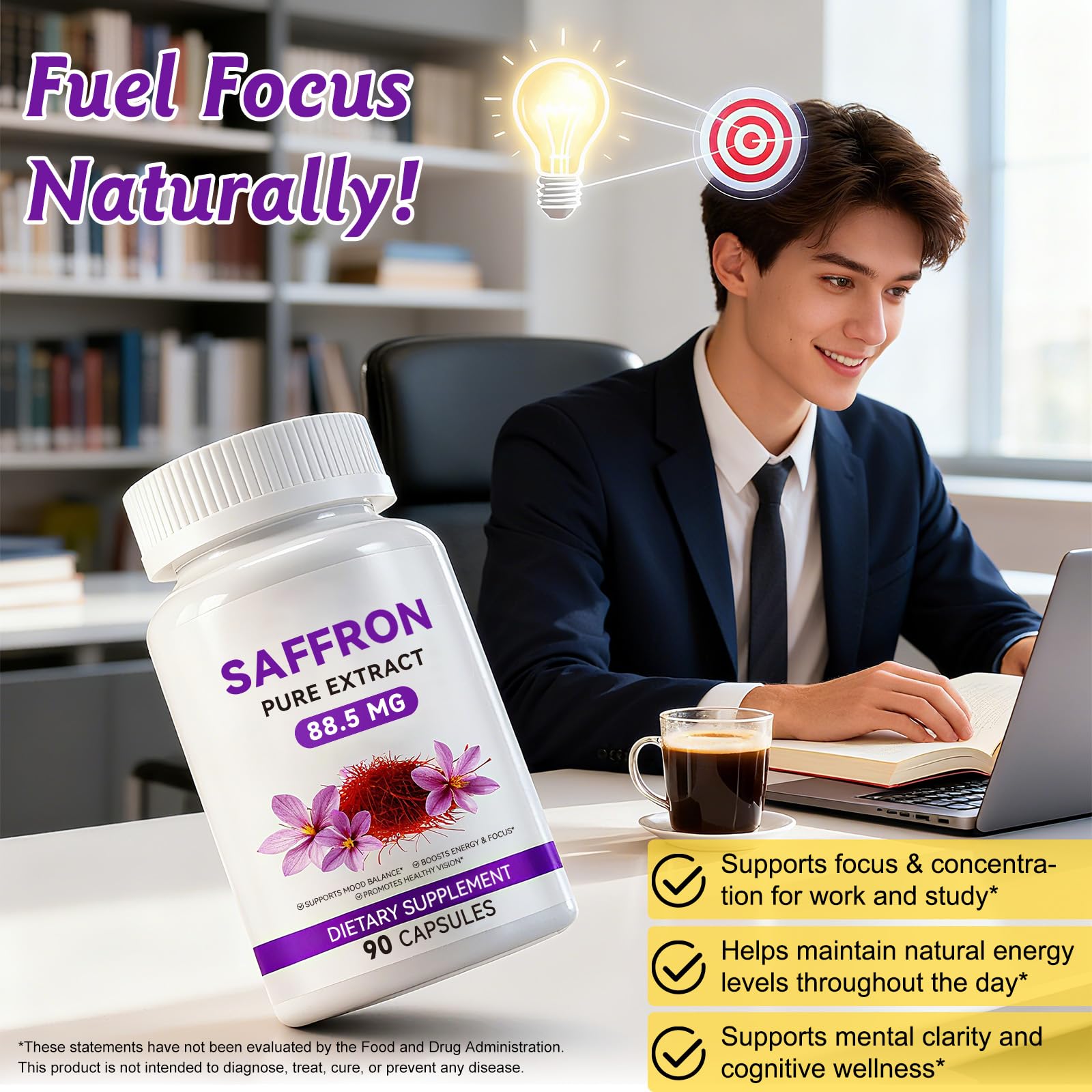 LTQXGT Saffron Supplements in a lifestyle setting